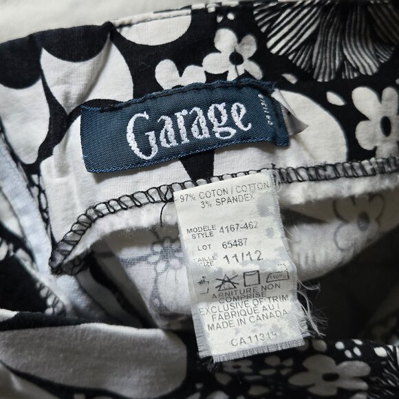 Vintage Garage Black and White micro mini skirt - Picture 4 of 8
